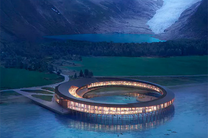В Норвегии спроектировали отель по типу сушки для рыбы