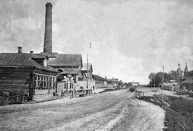 Один из промышленных районов Москвы, начало XX века