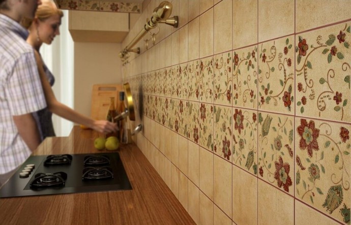 Выбор керамической плитки для кухонного фартука