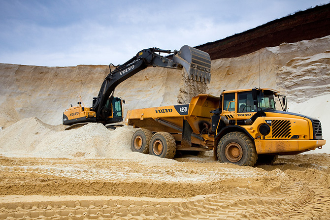 Добыча нерудных материалов: песка и щебня
