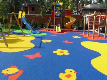 Резиновые покрытия для детских игровых площадок