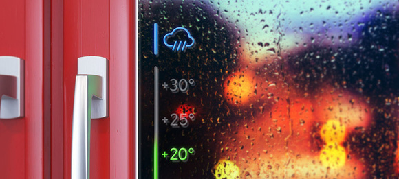 Окна с индикатором погоды